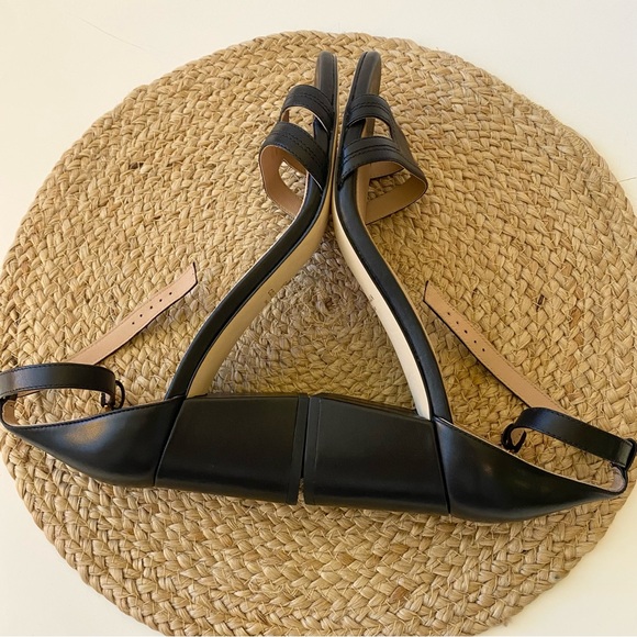 COLE HAAN Adelaide Leather Sandal Heels in Black - 9 - Picture 8 of 16
